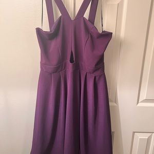 Purple cocktail dress